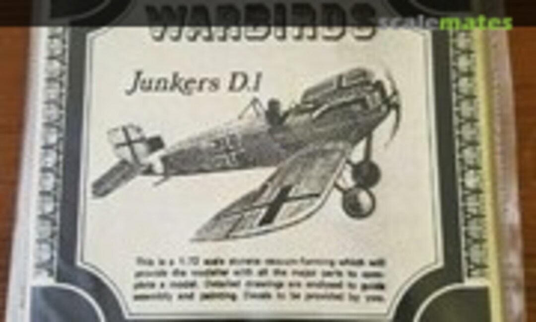 1:72 Junkers D.1 (Warbirds by Rareplane RP01004)