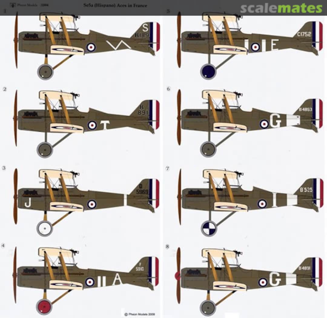 Boxart SE5a Aces in France (Hispano engines) 32004 Pheon Decals Boxart SE5a Aces in France (Hispano engines) 32004 Pheon Decals