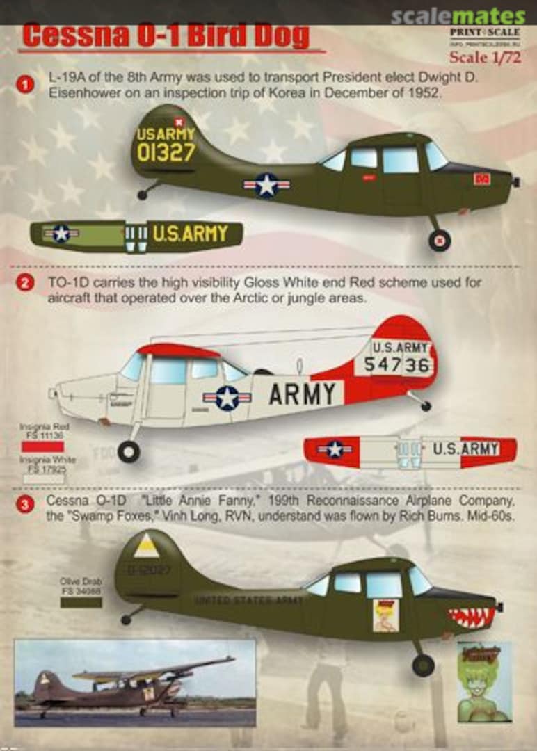 Boxart Cessna O-1 Bird Dog 72-131 Print Scale Boxart Cessna O-1 Bird Dog 72-131 Print Scale