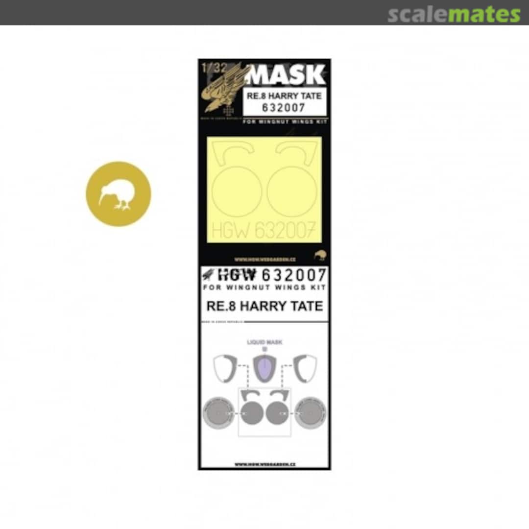 Boxart RAF R.E.8 "Harry Tate" - Masks Set 632007 HGW Models Boxart RAF R.E.8 "Harry Tate" - Masks Set 632007 HGW Models