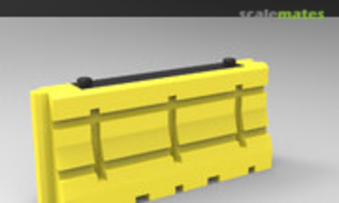 1:24 Modern Plastic Barriers (2 Pcs.) (MAiM MAIM24084) MAIM24084