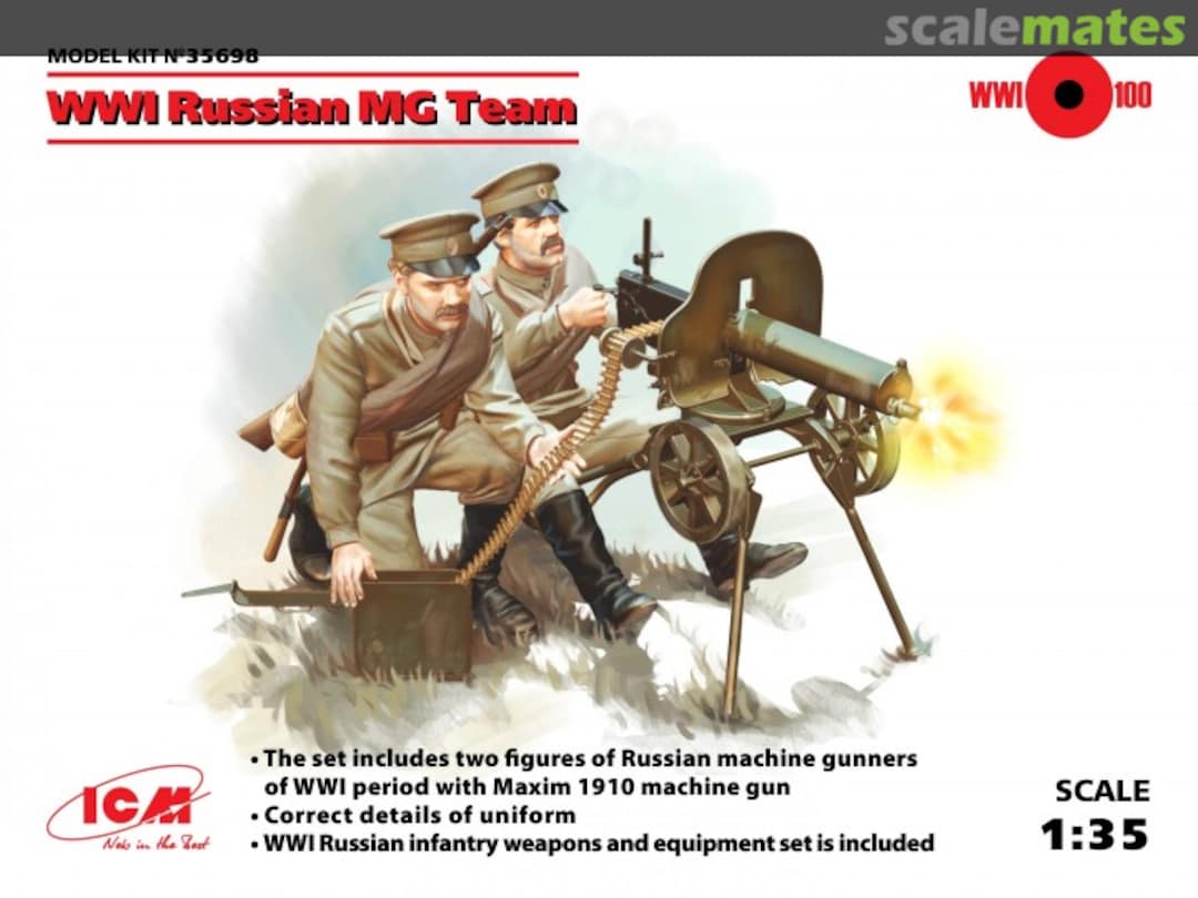 Boxart Maxim MG Team 35698 ICM Boxart Maxim MG Team 35698 ICM