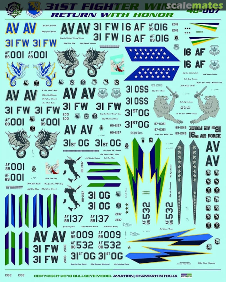 Contents 31st Fighter Wing 48-007 Bullseye Model Aviation Contents 31st Fighter Wing 48-007 Bullseye Model Aviation
