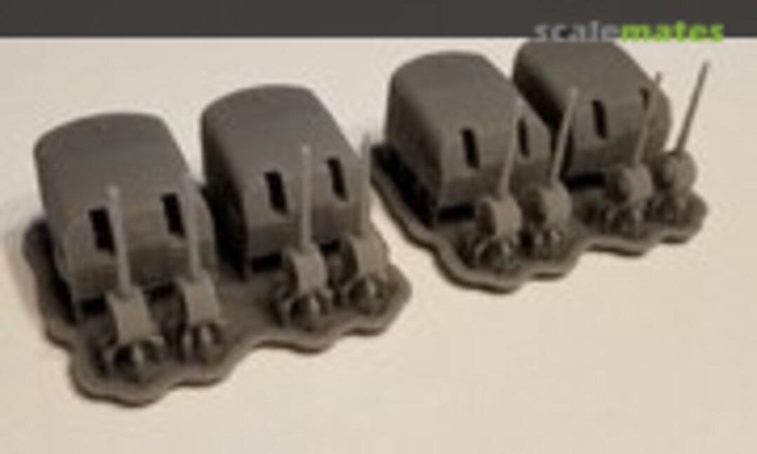 1:200 5"/38 cal. Mk.22 Mounts (Model Monkey 200-5in38-Mk22) 200-5in38-Mk22