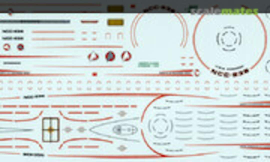 1:537 Star Trek Oberth Class Grissom Decals (JBOT Decals 537-08-79) 537-08-79