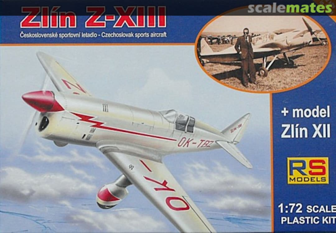 Boxart Zlin Z-XIII 92043 RS Models Boxart Zlin Z-XIII 92043 RS Models