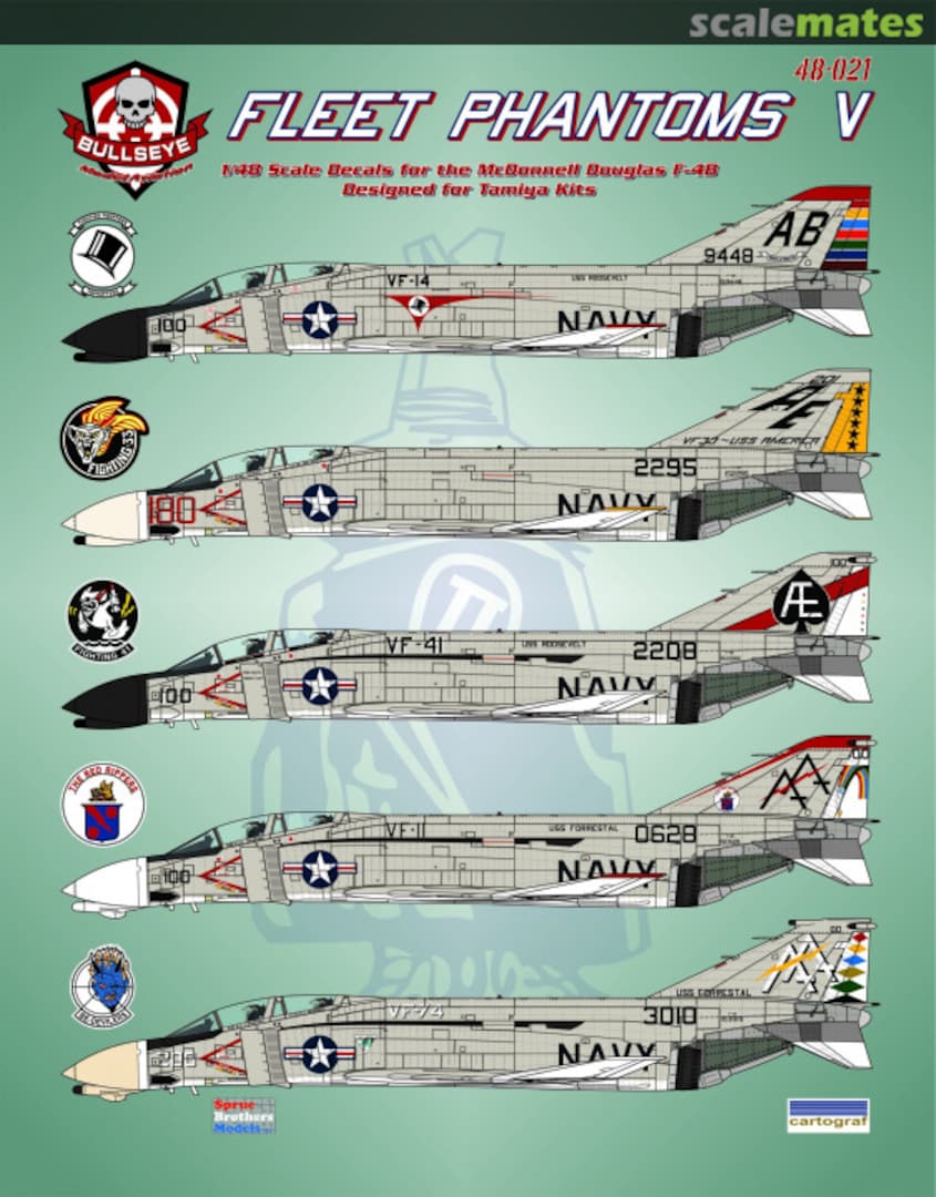 Boxart Fleet Phantoms V 48-021 Bullseye Model Aviation Boxart Fleet Phantoms V 48-021 Bullseye Model Aviation
