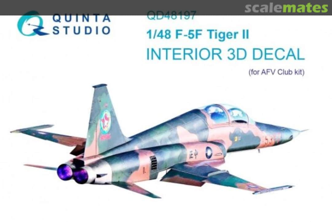 Boxart F-5F Tiger II interior 3D decals QD48197 Quinta Studio Boxart F-5F Tiger II interior 3D decals QD48197 Quinta Studio
