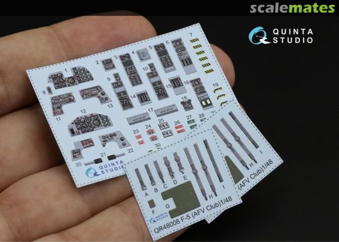 Contents F-5F Tiger II interior 3D decals QD48197 Quinta Studio Contents F-5F Tiger II interior 3D decals QD48197 Quinta Studio