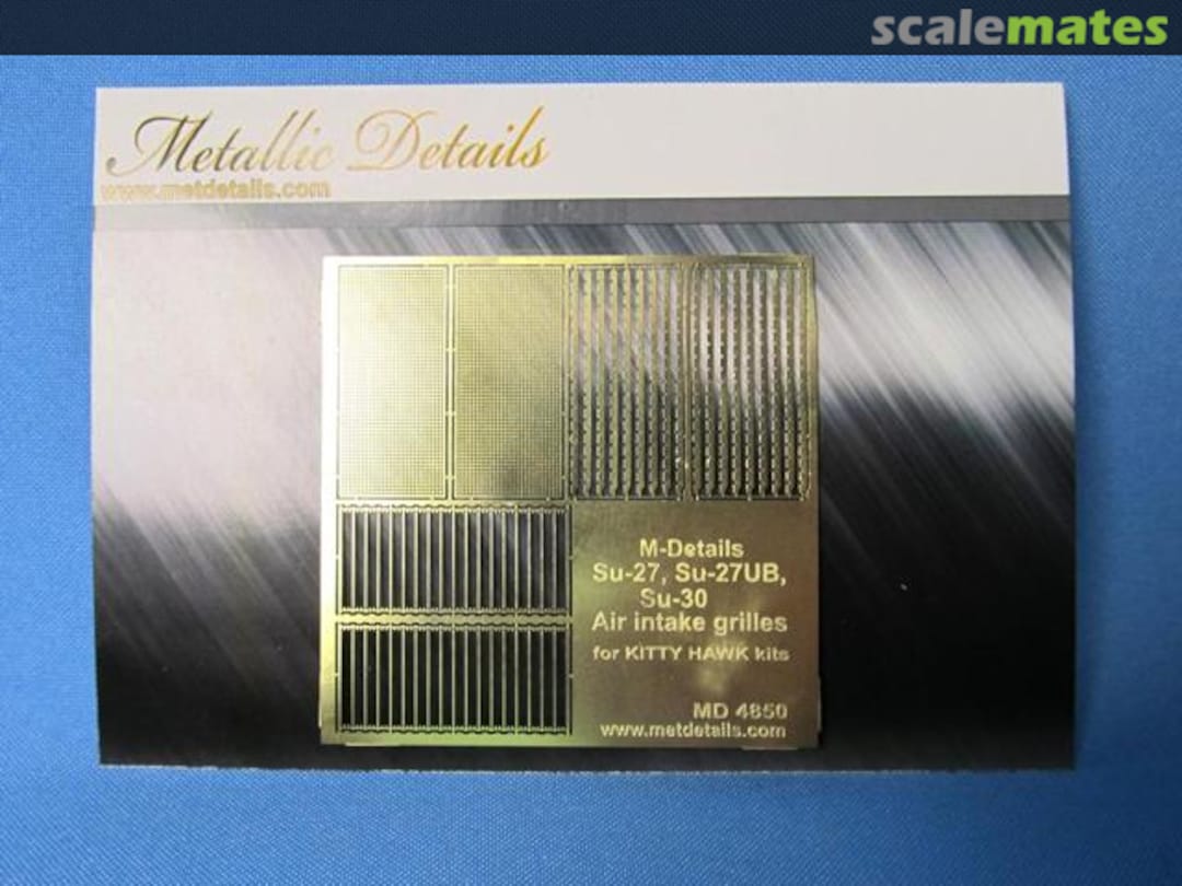 Boxart Su-27/Su-27UB/Su-30SM. Air intake grilles MD4850 Metallic Details Boxart Su-27/Su-27UB/Su-30SM. Air intake grilles MD4850 Metallic Details
