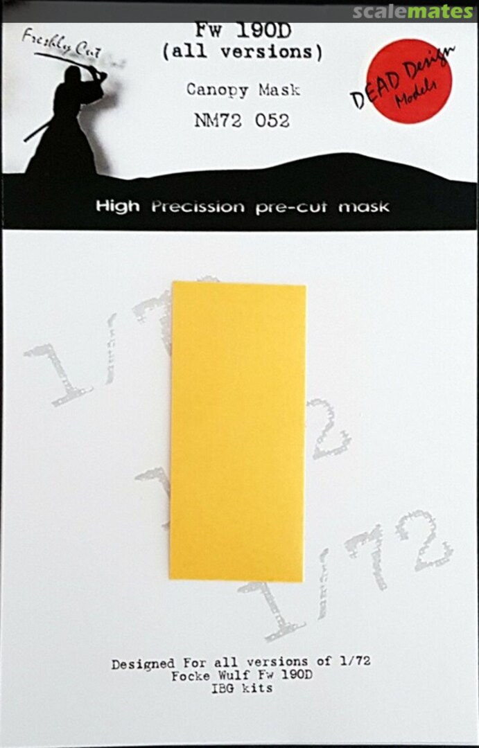 Boxart Fw 190D (both canopies) NM72052 DEAD Design Models Boxart Fw 190D (both canopies) NM72052 DEAD Design Models