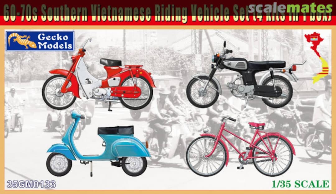 Boxart 60~70’s Southern Vietnamese Riding Vehicle Set 35GM0133 Gecko Models