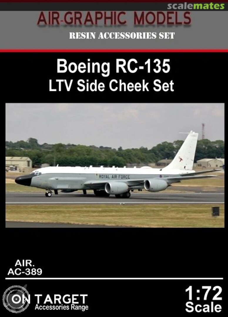Boxart Boeing RC-135W Rivet Joint LTV Side Cheek Set AC-389 Air-Graphics Models Boxart Boeing RC-135W Rivet Joint LTV Side Cheek Set AC-389 Air-Graphics Models