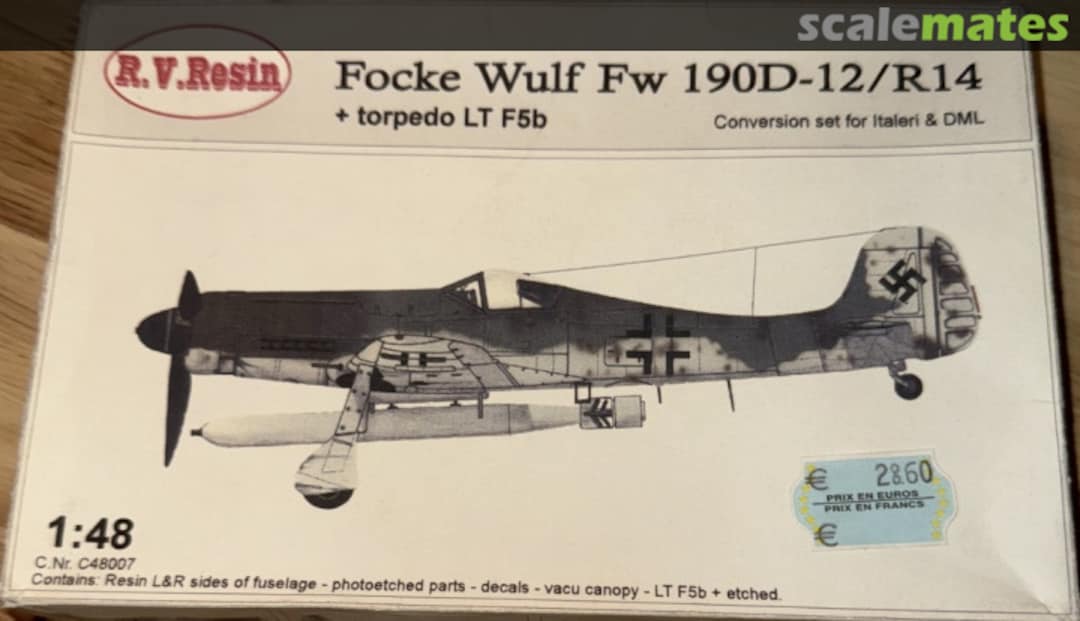 Boxart Focke-Wulf Fw 190D-12/R14 48007 R.V. Resin Boxart Focke-Wulf Fw 190D-12/R14 48007 R.V. Resin