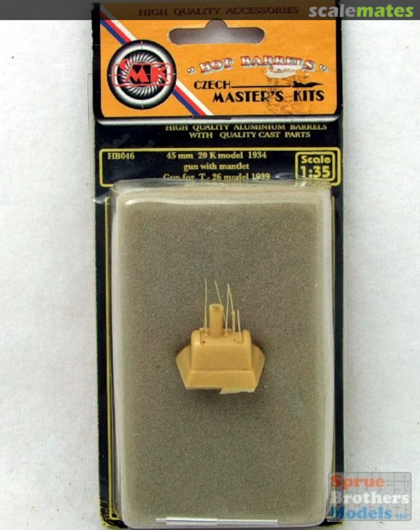 Boxart 45mm 20K Model 1934 Gun with Mantlet HB046 CMK Boxart 45mm 20K Model 1934 Gun with Mantlet HB046 CMK