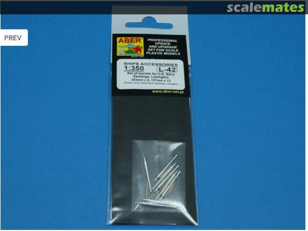 Boxart Set of Barrels for Lexington CV-2 and Saratoga CV-3 350L42 Aber Boxart Set of Barrels for Lexington CV-2 and Saratoga CV-3 350L42 Aber