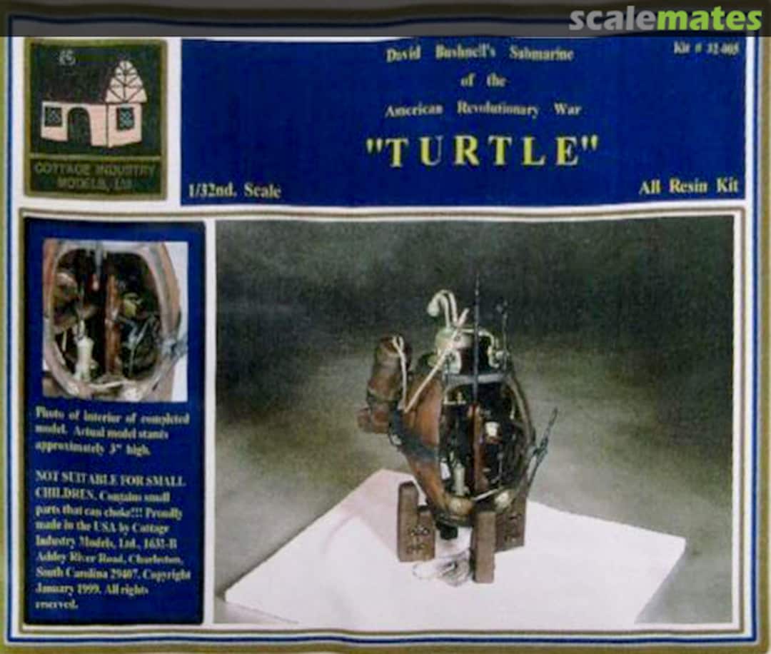 Boxart Bushnell's Turtle 32-005 Cottage Industry Models Boxart Bushnell's Turtle 32-005 Cottage Industry Models