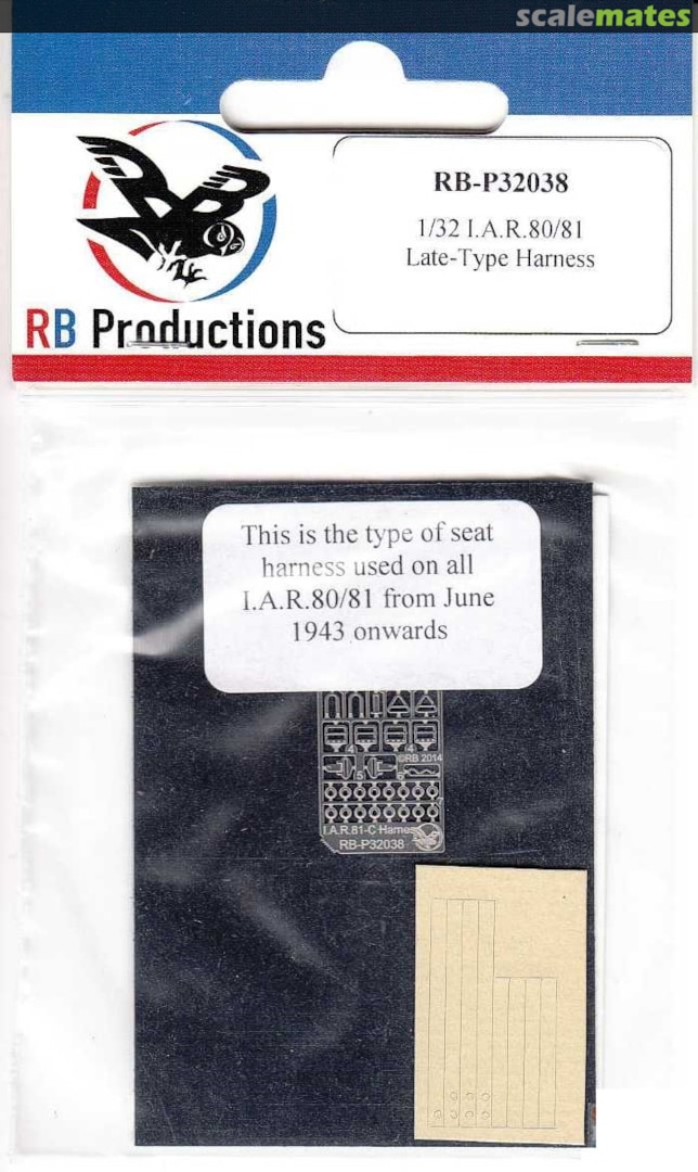 Boxart I.A.R.80/81 Late-Type Seat Harness set RB-P32038 RB Productions Boxart I.A.R.80/81 Late-Type Seat Harness set RB-P32038 RB Productions