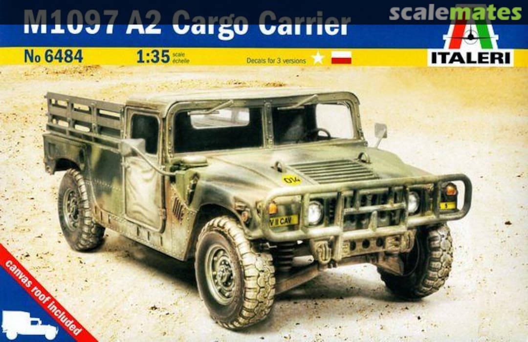 Boxart M1097 A2 Cargo carrier 6484 Italeri Boxart M1097 A2 Cargo carrier 6484 Italeri