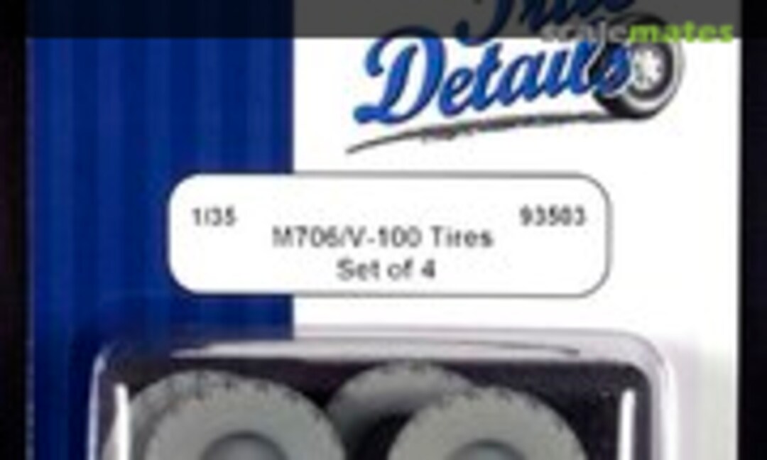 1:35 M706 / V-100 Tires (True Details 93503) 93503