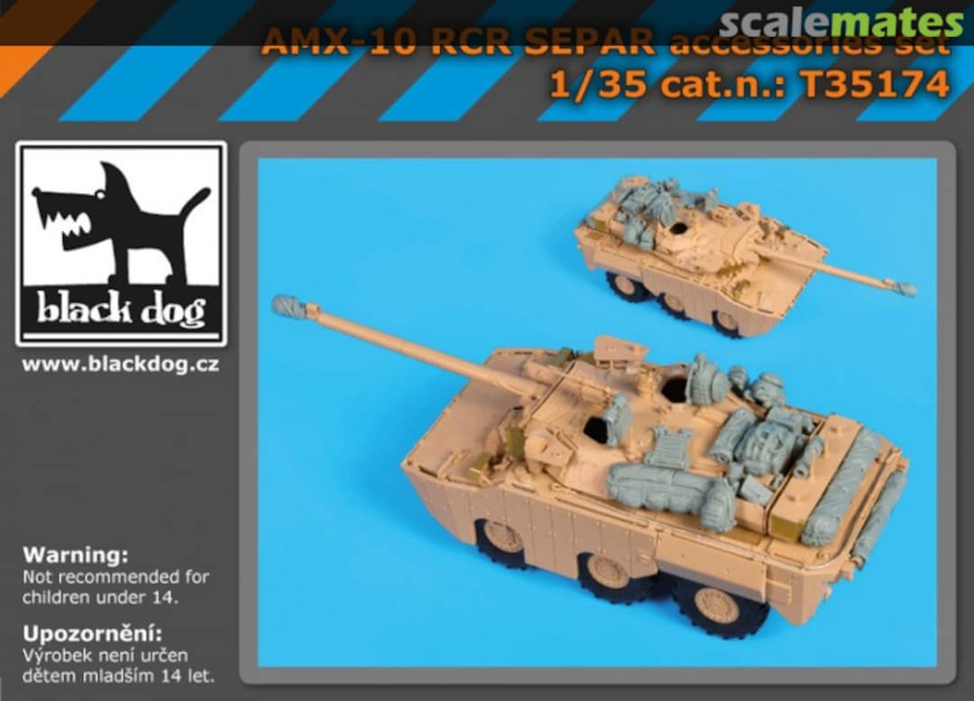 Boxart AMX-10 RCR SEPAR accessories set T35174 Black Dog Boxart AMX-10 RCR SEPAR accessories set T35174 Black Dog