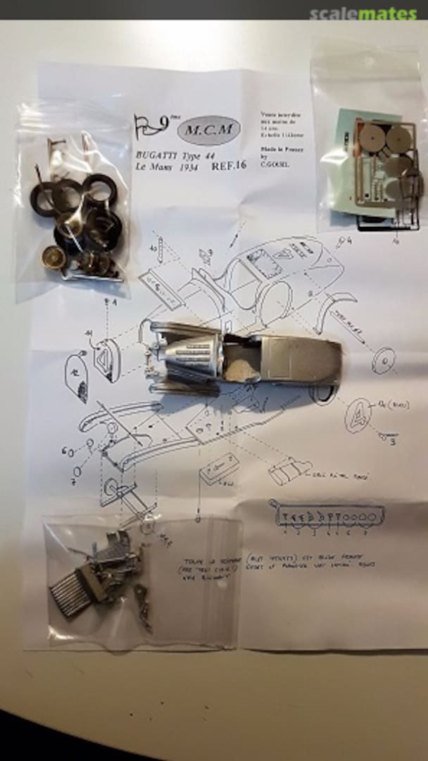 Boxart Bugatti Type 44 16 M.C.M. Boxart Bugatti Type 44 16 M.C.M.
