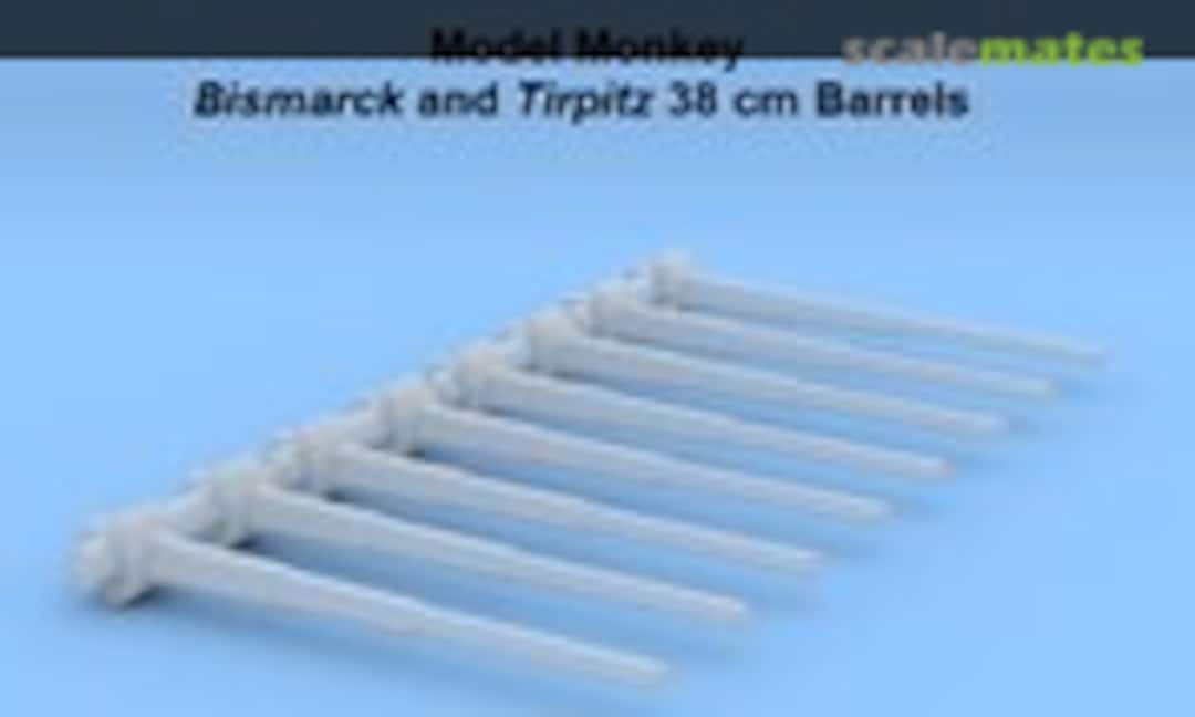 1:600 Bismarck and Tirpitz 38 cm (15") SK C/34 Main Battery Barrels (Model Monkey MM600-BismarckBrrls) MM600-BismarckBrrls