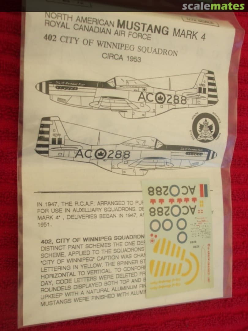 Boxart North American Mustang Mark 4 C-83-72 Arrow Graphics Boxart North American Mustang Mark 4 C-83-72 Arrow Graphics