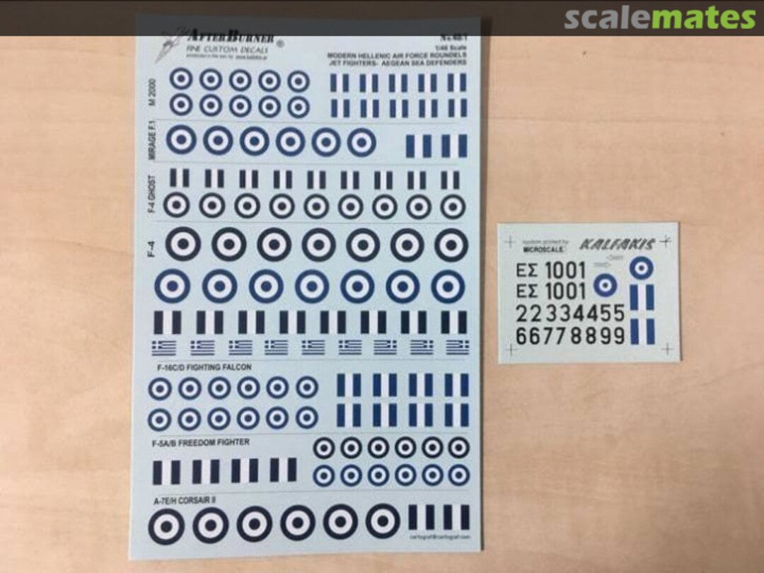 Boxart Modern Hellenic Air Force Roundels AB48/1 Kalfakis Hobbies Boxart Modern Hellenic Air Force Roundels AB48/1 Kalfakis Hobbies
