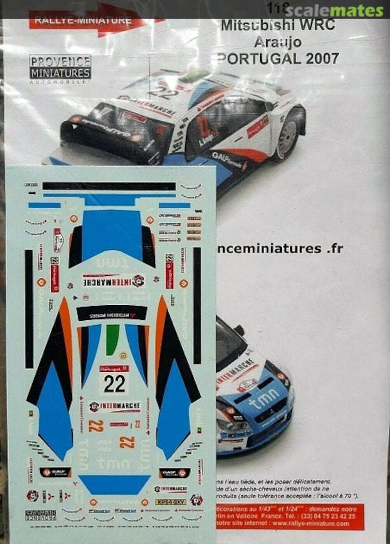 Boxart Mitsubishi Lancer WRC 05 (KP54 GXY) "tmn" Rallye-Miniature 118 Provence Miniatures Automobiles Boxart Mitsubishi Lancer WRC 05 (KP54 GXY) "tmn" Rallye-Miniature 118 Provence Miniatures Automobiles