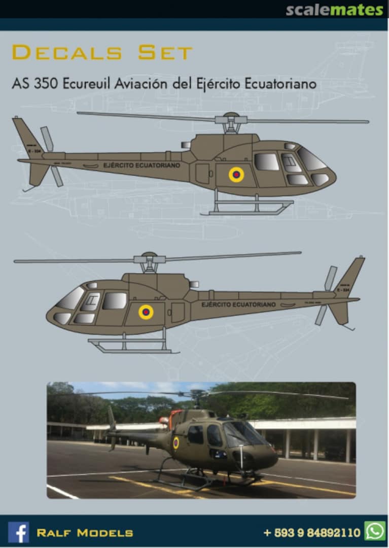 Boxart AS350 Ecureuil RM 023 Ralf Models Boxart AS350 Ecureuil RM 023 Ralf Models