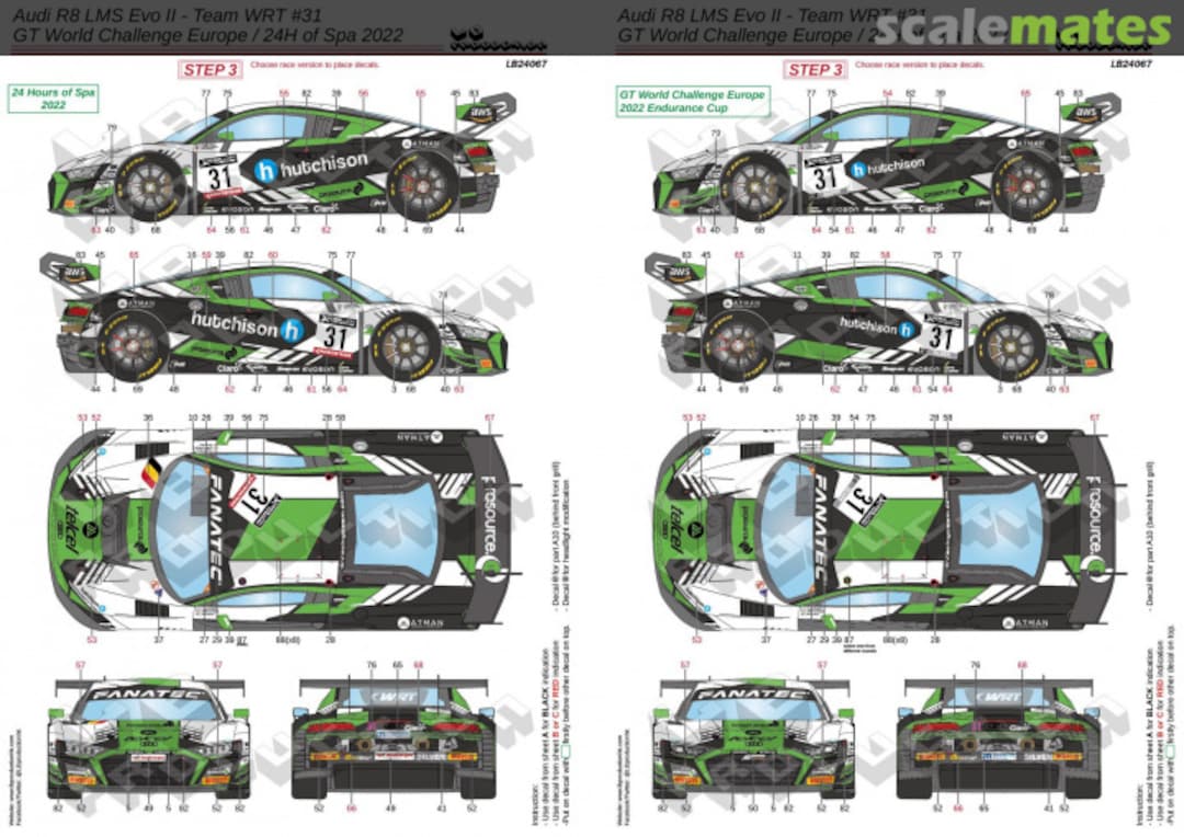 Boxart Audi R8 LMS Evo II - Team WRT #31 LB24067 LB Production Boxart Audi R8 LMS Evo II - Team WRT #31 LB24067 LB Production