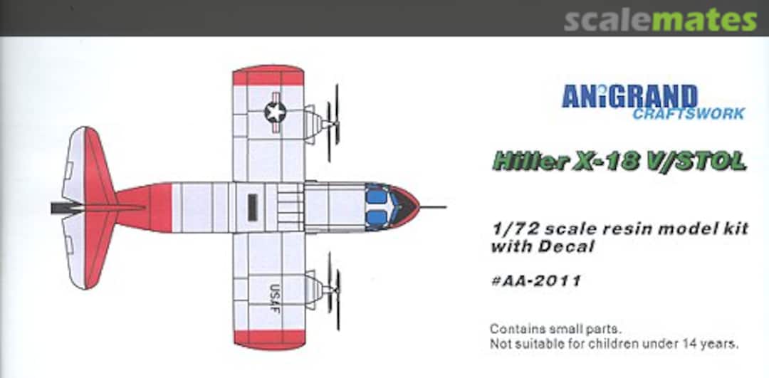 Boxart Hiller X-18 AA-2011 Anigrand Craftswork Boxart Hiller X-18 AA-2011 Anigrand Craftswork