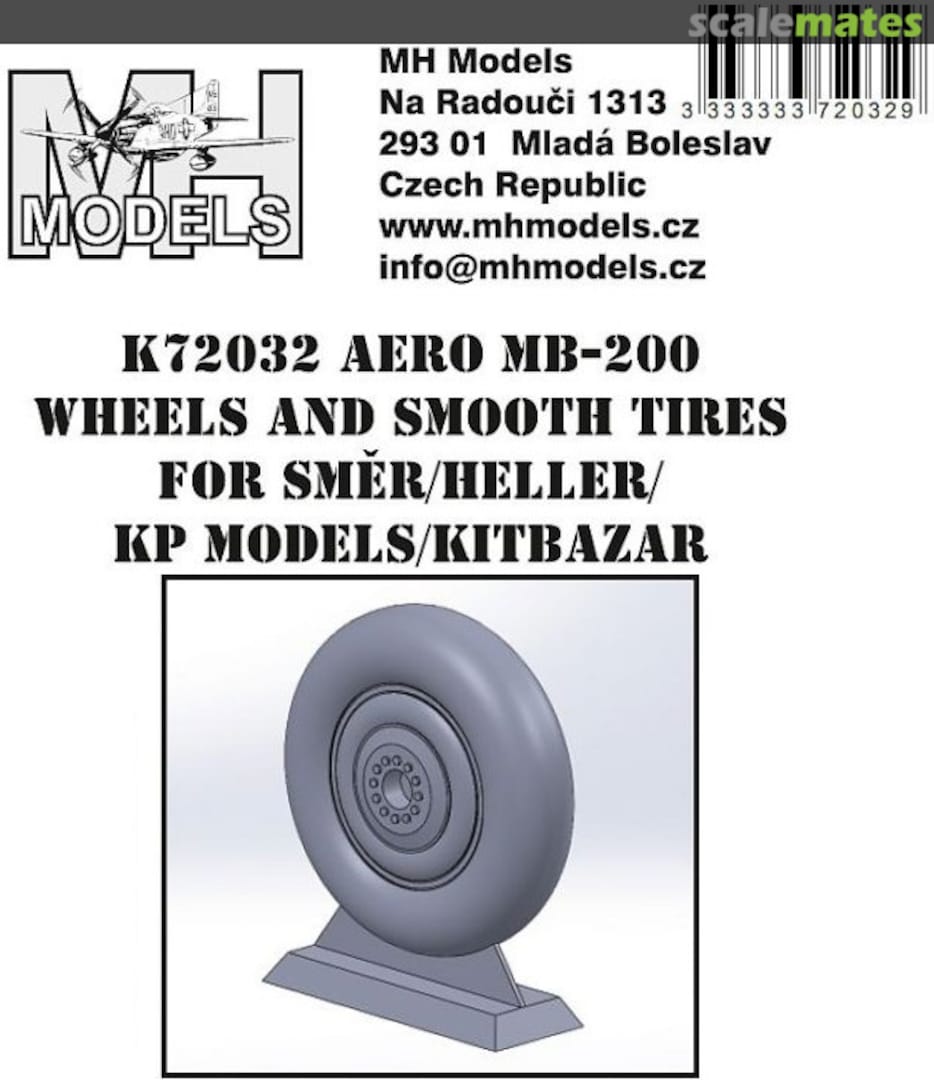 Boxart Aero MB-200 Wheels and Smooth Tires K72032 MH Models Boxart Aero MB-200 Wheels and Smooth Tires K72032 MH Models