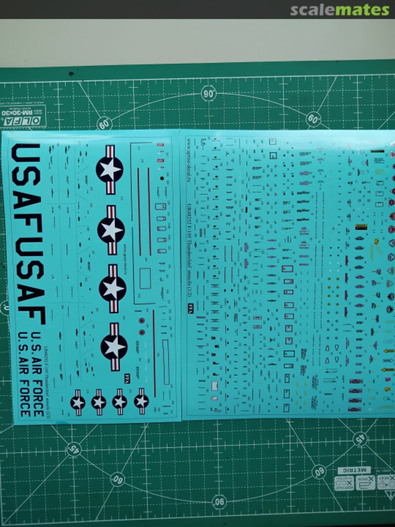 Contents F-105D/G Thunderchief stencils FFA (removable film) UR48252 UpRise Decal Contents F-105D/G Thunderchief stencils FFA (removable film) UR48252 UpRise Decal