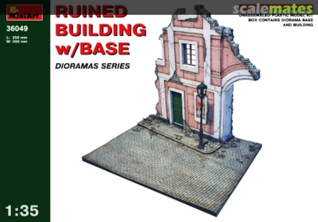 Boxart Ruined Building w/base 36049 MiniArt