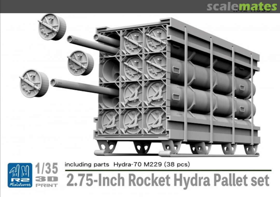 Boxart 2.75 inch Rocket Hydra Pallet set with Hydra-70 R42-AC35 R2 Miniatures Boxart 2.75 inch Rocket Hydra Pallet set with Hydra-70 R42-AC35 R2 Miniatures