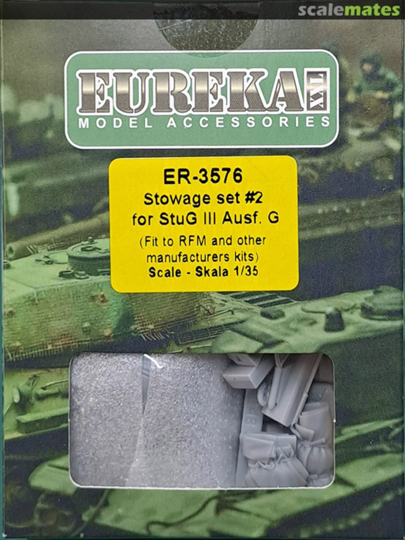 Boxart Stowage Set #2 for StuG III Ausf.G ER-3576 Eureka XXL Boxart Stowage Set #2 for StuG III Ausf.G ER-3576 Eureka XXL