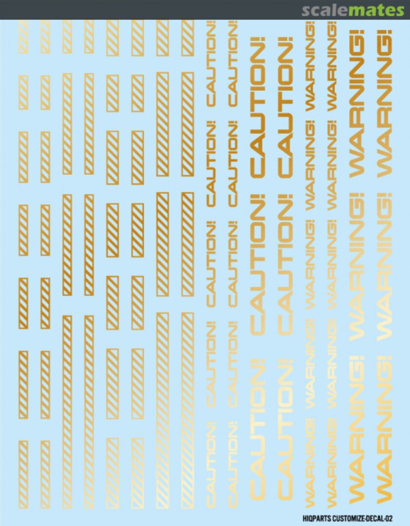 Boxart CM Decal 02 Line 2 Foil 26 Gold CMD02-26G HIQPARTS Boxart CM Decal 02 Line 2 Foil 26 Gold CMD02-26G HIQPARTS