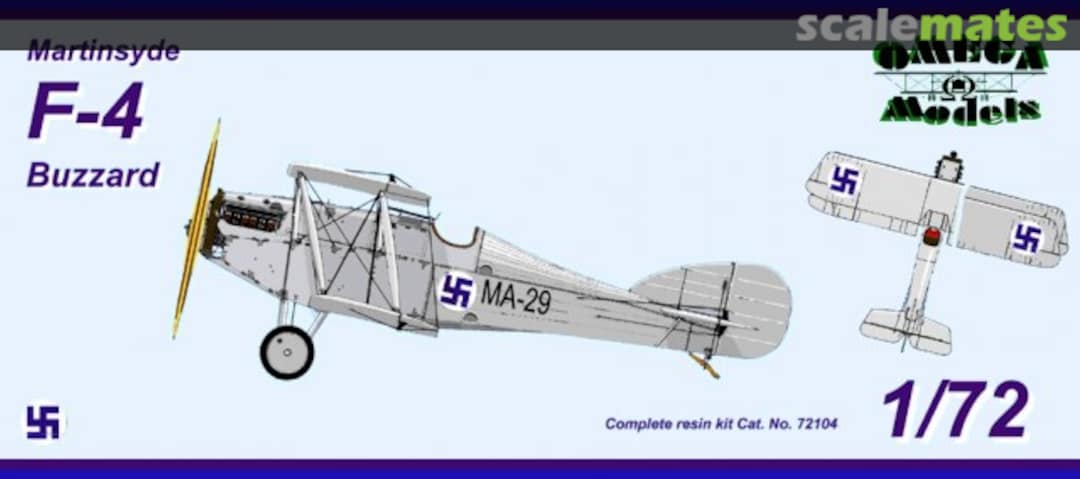 Boxart Martinsyde F-4 Buzzard 72104 Omega Models Boxart Martinsyde F-4 Buzzard 72104 Omega Models