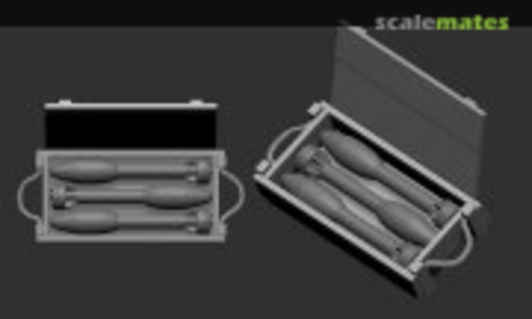 1:48 Box with 3.5" Ammunition for M20A Super Bazooka (Firma49 A006-48) A006-48