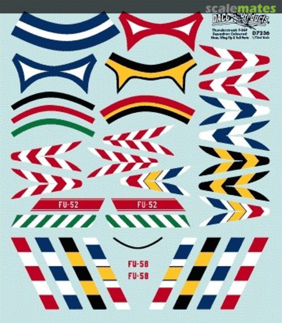 Boxart (R)F-84 Sqn Nose & Tail Colours DCD4836 Daco Products Boxart (R)F-84 Sqn Nose & Tail Colours DCD4836 Daco Products