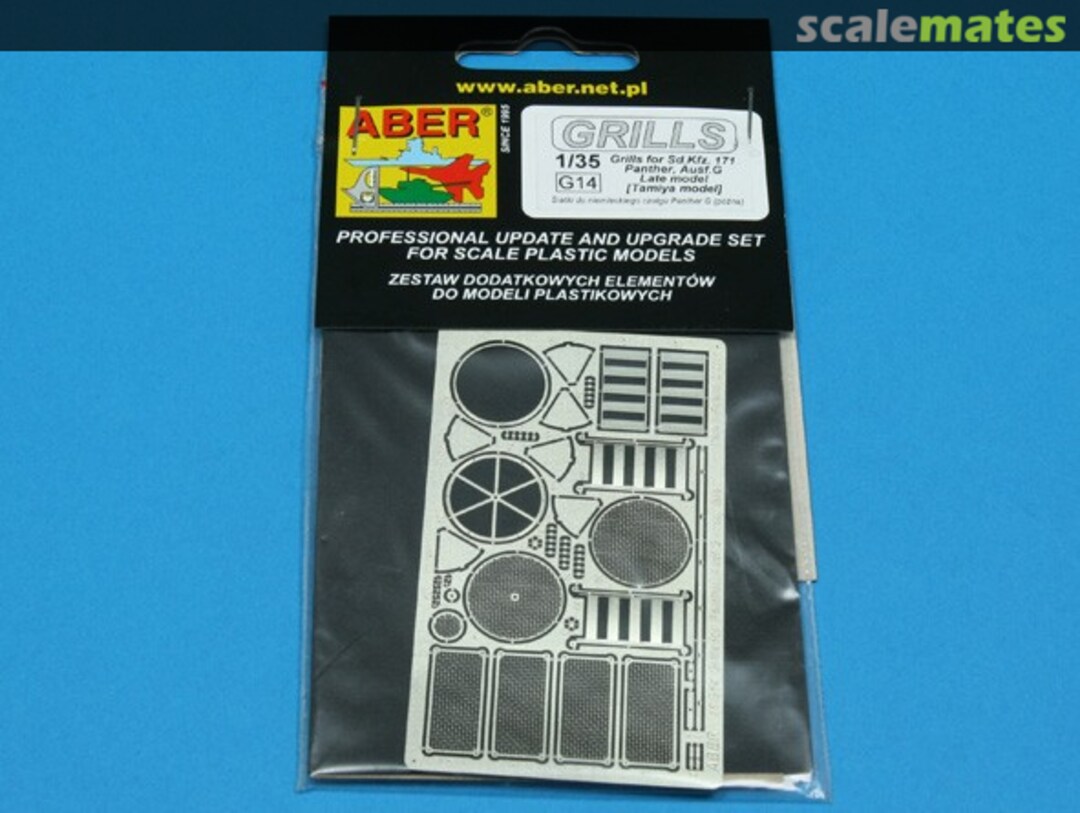 Boxart Grilles for Sd.Kfz.171 Panther, Ausf.G late model 35G14 Aber Boxart Grilles for Sd.Kfz.171 Panther, Ausf.G late model 35G14 Aber