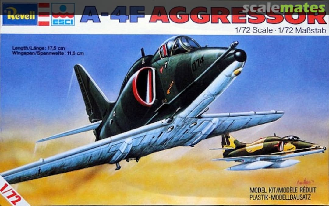 Boxart A-4F Aggressor H-2212 Revell/ESCI Boxart A-4F Aggressor H-2212 Revell/ESCI