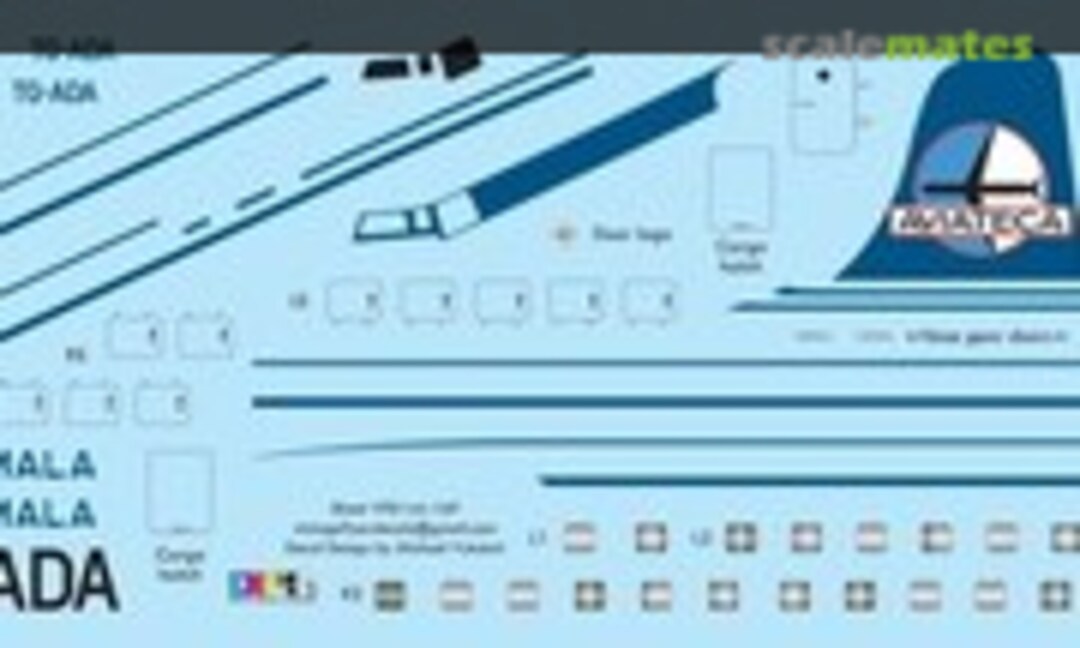 1:144 DC-6B Aviateca (Vintage Flyer Decals VFD144-169) VFD144-169