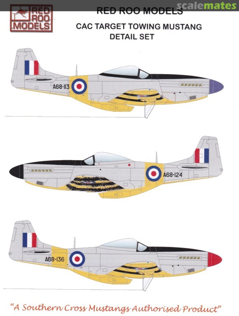 Boxart RAAF CAC Target Towing Mustang Conversion set RRR48148 Red Roo Models Boxart RAAF CAC Target Towing Mustang Conversion set RRR48148 Red Roo Models