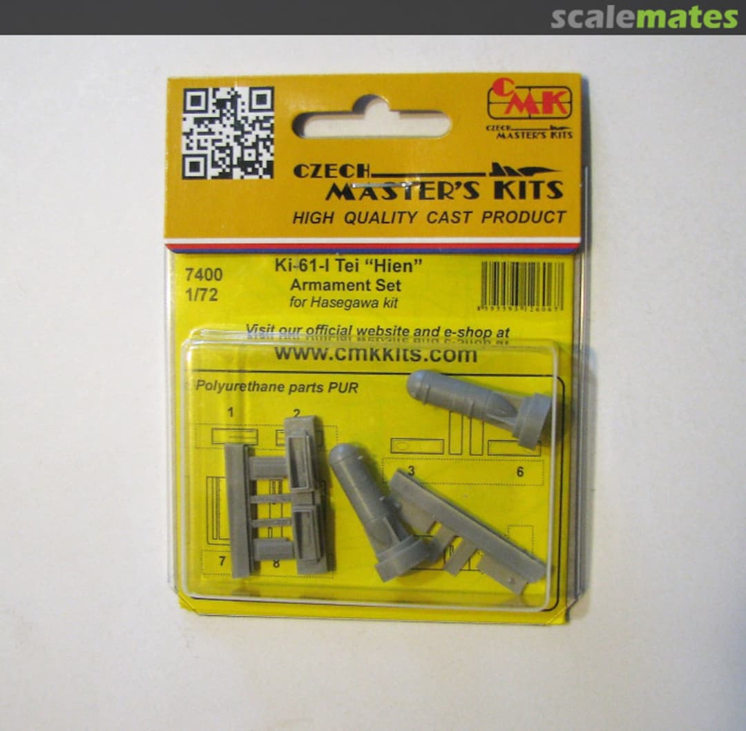 Boxart Ki-61-I Tei Hien Armament Set, for Hasegawa Kit 7400 CMK Boxart Ki-61-I Tei Hien Armament Set, for Hasegawa Kit 7400 CMK