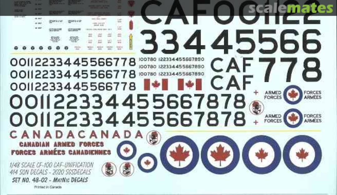 Boxart AVRO CF-100 Canuck Mk.5C/D 72-02 MatNic Decals Boxart AVRO CF-100 Canuck Mk.5C/D 72-02 MatNic Decals
