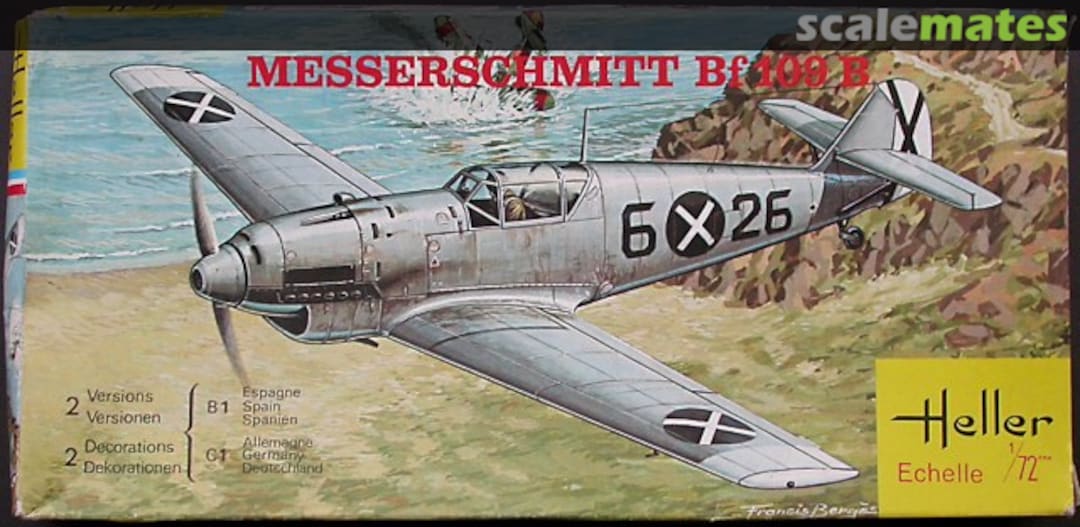 Boxart Messerschmitt Bf 109 B 101 Heller Boxart Messerschmitt Bf 109 B 101 Heller