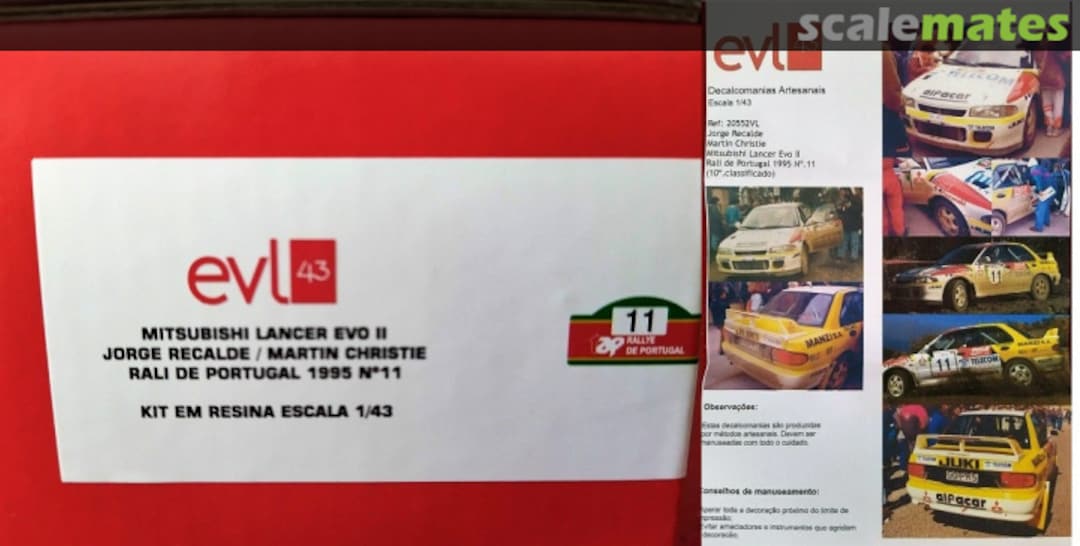 Boxart Mitsubishi Lancer Evo II [GG-PR 5] "alfacar" 20552VL EVL 43